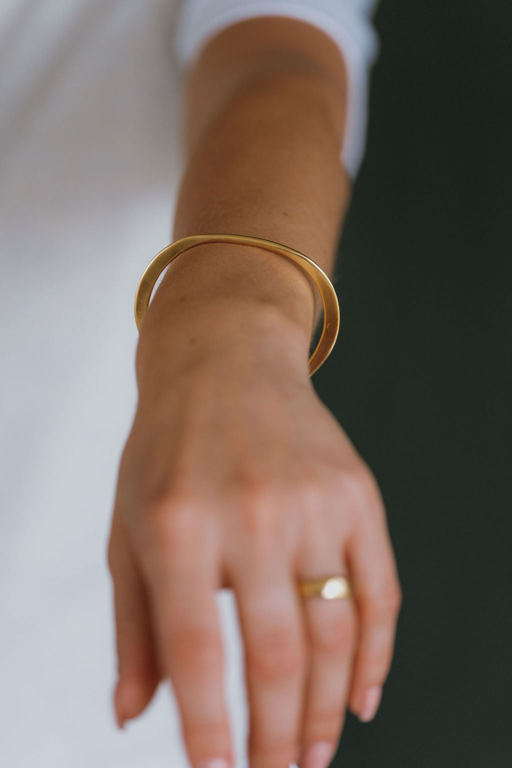 Gold Vermeil Classic Cuff Bangle