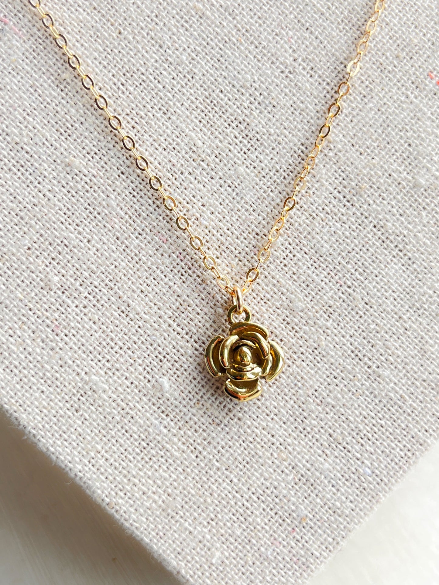 Gold Wild Rose Necklace - Myleti Jewellery