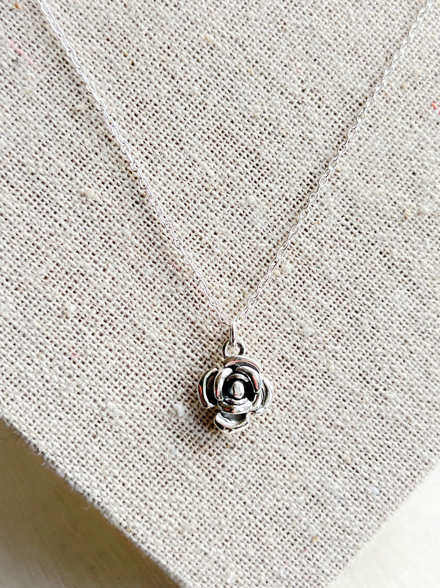 Sterling Silver Wild Rose Necklace - Myleti Jewellery