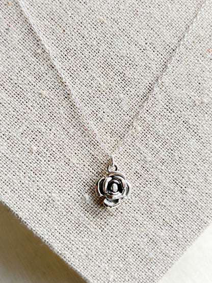Sterling Silver Wild Rose Necklace - Myleti Jewellery