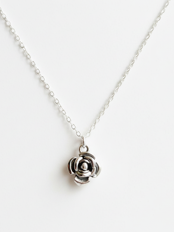 Sterling Silver Wild Rose Necklace - Myleti Jewellery
