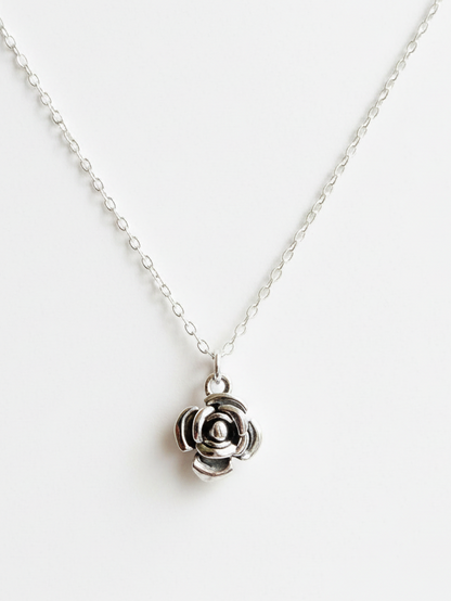 Sterling Silver Wild Rose Necklace - Myleti Jewellery