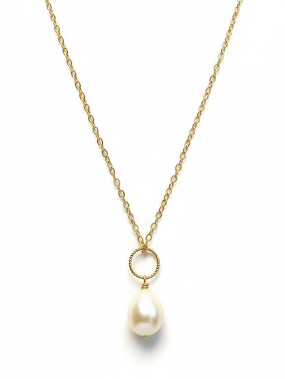 Gold Freshwater Baroque Pearl Necklace