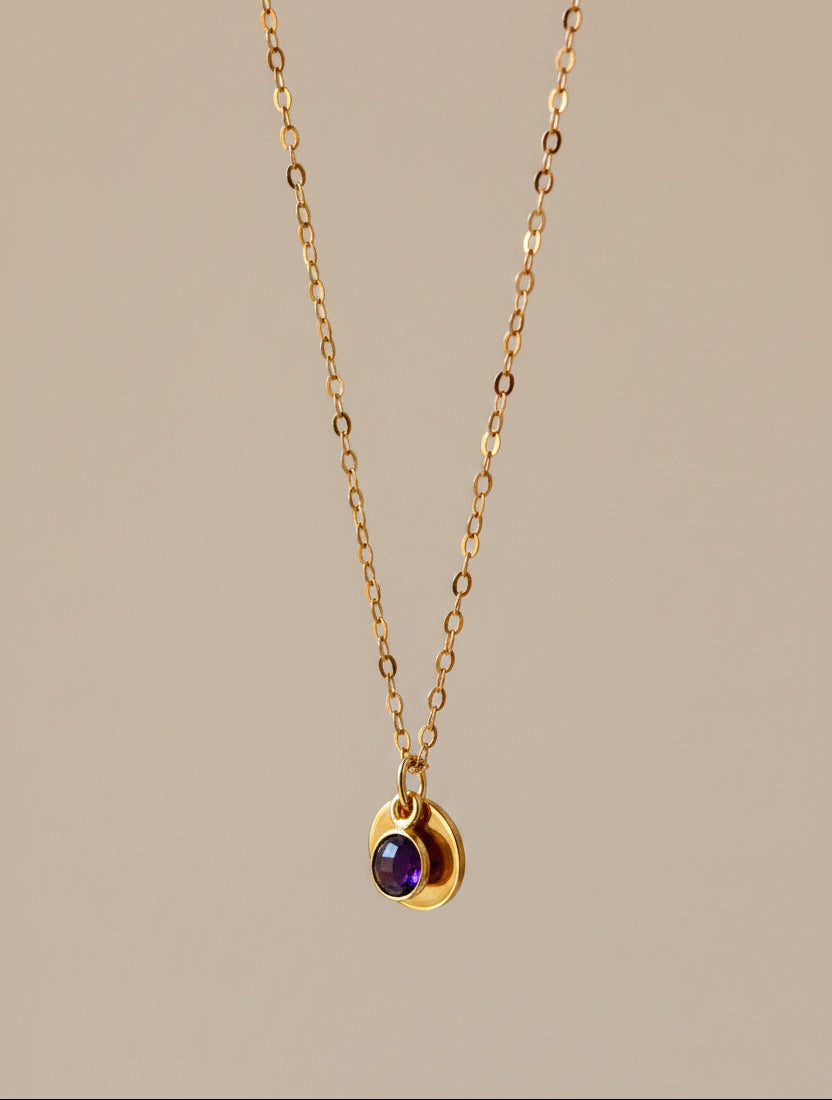Gold Gemstone Necklace