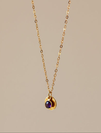 Gold Gemstone Necklace