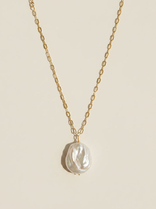 Baroque Pearl & Gold Necklace - Myleti Jewellery