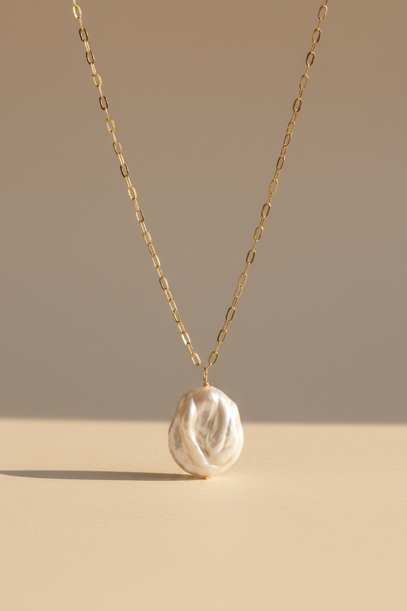Baroque Pearl & Gold Necklace - Myleti Jewellery