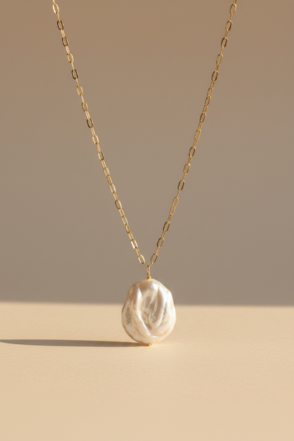 Baroque Pearl & Gold Necklace - Myleti Jewellery