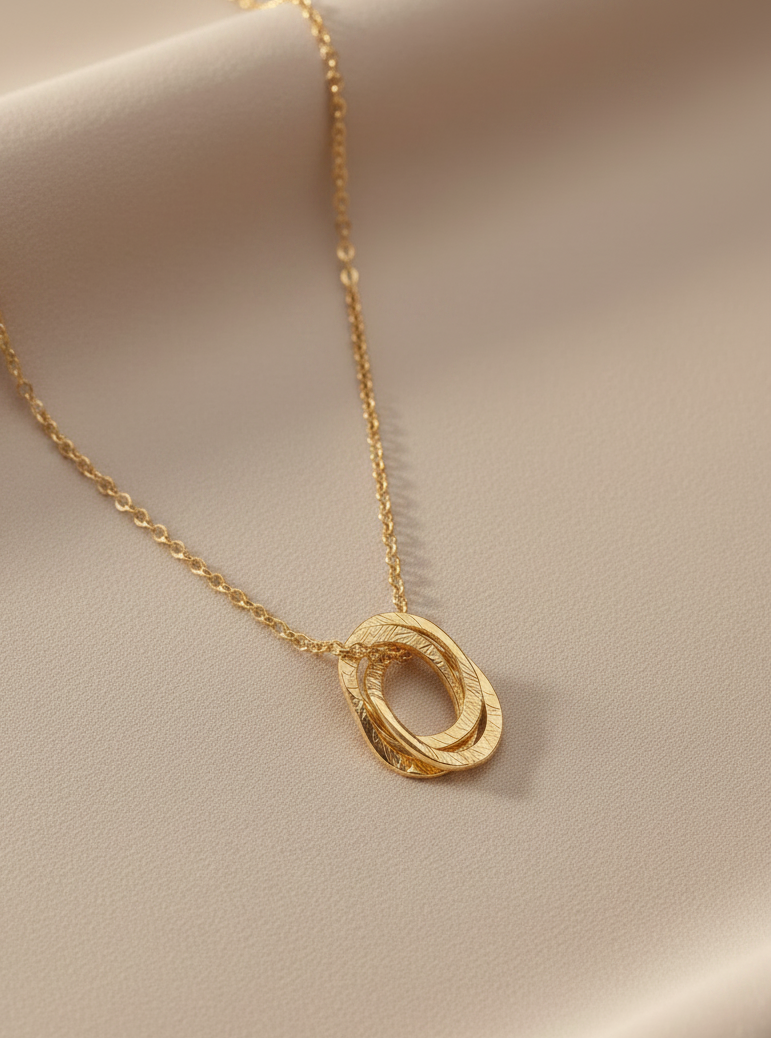 Gold Vermeil Love Links Necklace