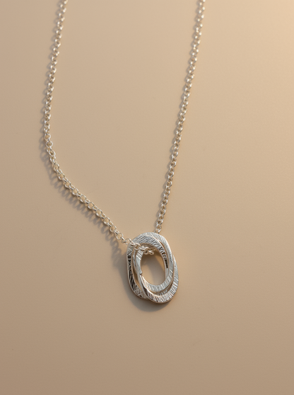 Sterling Silver and Gold Vermeil Love Links Necklace - Myleti Jewellery