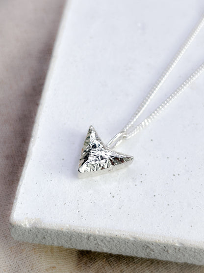 Sterling Silver Take Aim Arrow Head Pendant Necklace - Myleti Jewellery
