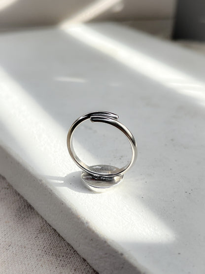 Sterling Silver Adjustable Warrior Coin Ring - Myleti Jewellery