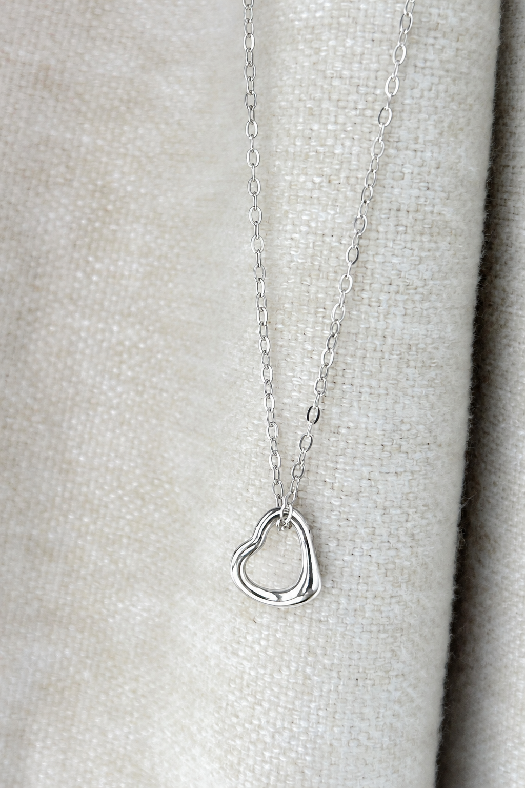 Silver Free Spirit Molten Heart Necklace - Myleti Jewellery