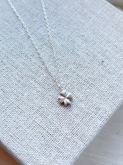 Four Leaf Clover Mini Sterling Silver Necklace - Myleti Jewellery