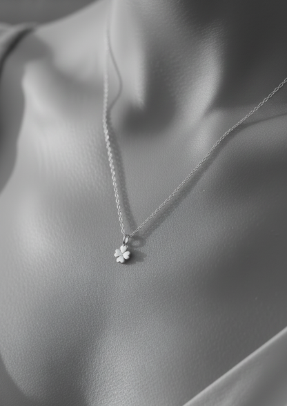 Sterling Silver Four Leaf Clover Mini Necklace - Myleti Jewellery