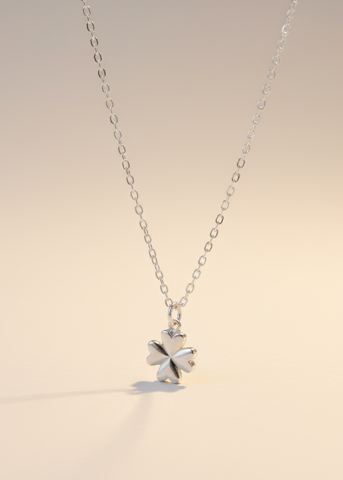 Four Leaf Clover Mini Sterling Silver Necklace - Myleti Jewellery