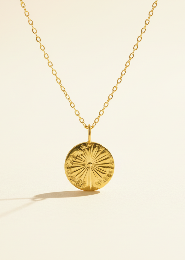 Gold Wish Pendant Necklace - Myleti Jewellery
