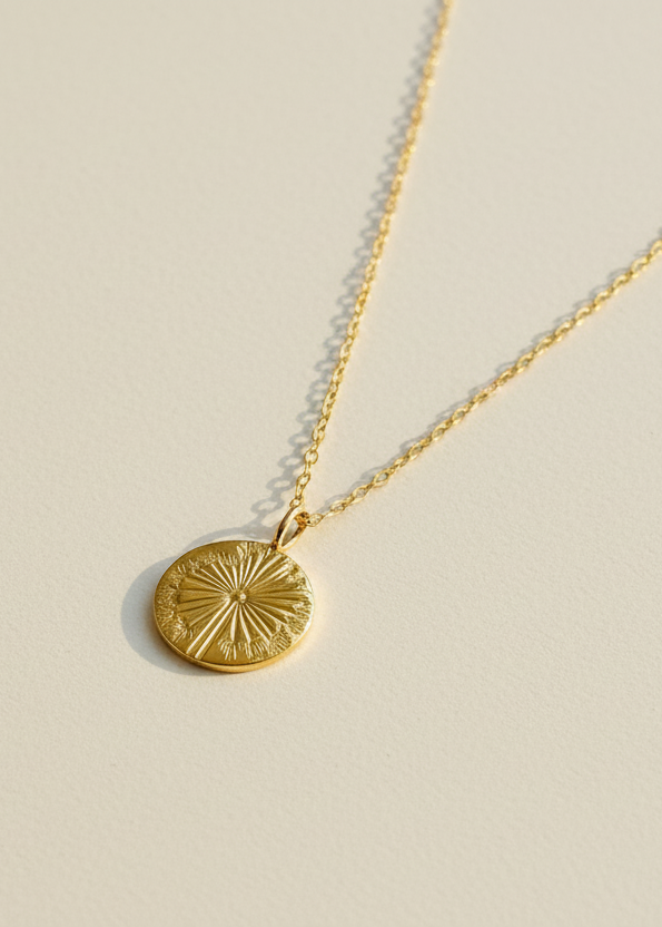 Gold Wish Pendant Necklace - Myleti Jewellery
