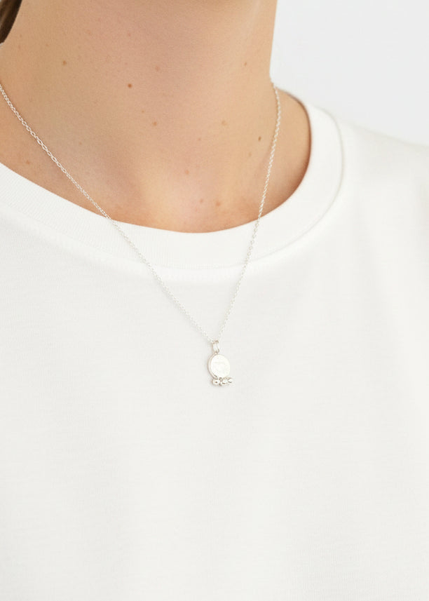 Sterling Silver Glowing Heart Necklace