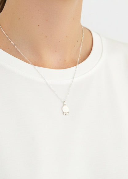 Sterling Silver Glowing Heart Necklace