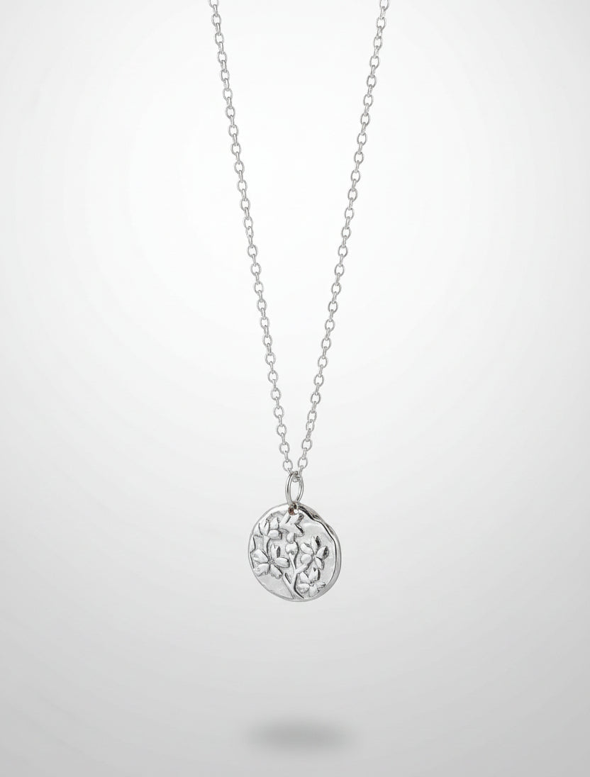 Sterling Silver Sakura Blossom Necklace