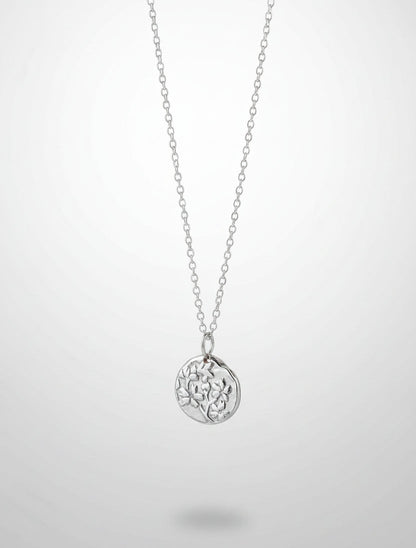 Sterling Silver Sakura Blossom Necklace