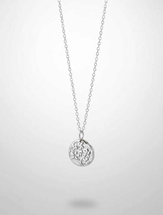 Sterling Silver Sakura Blossom Necklace