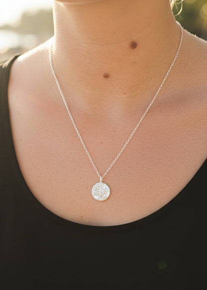 Sterling Silver Sakura Blossom Necklace