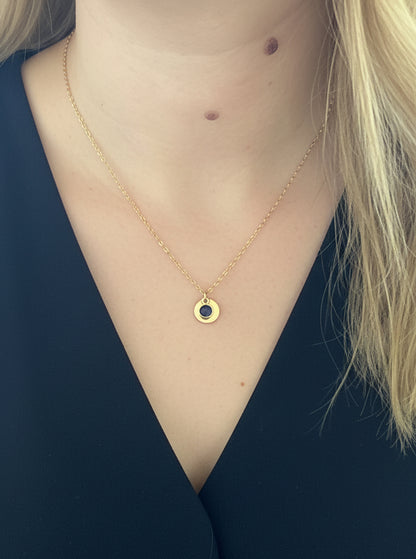 Gold Gemstone Necklace