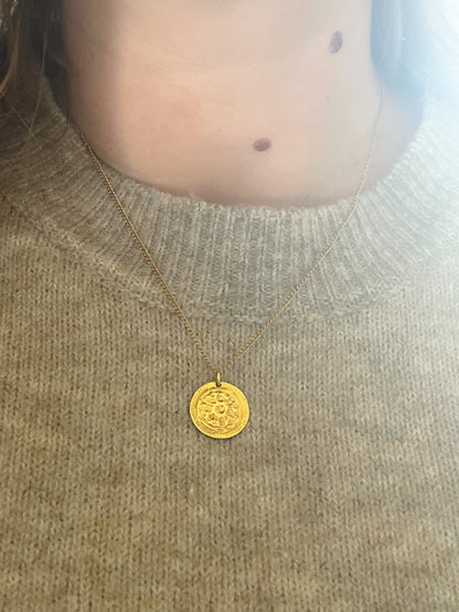 Gold Vermeil Ancient Coin Necklace - Myleti Jewellery