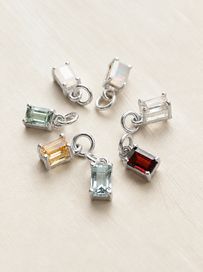 Sterling Silver Birthstone Charms - Myleti Jewellery