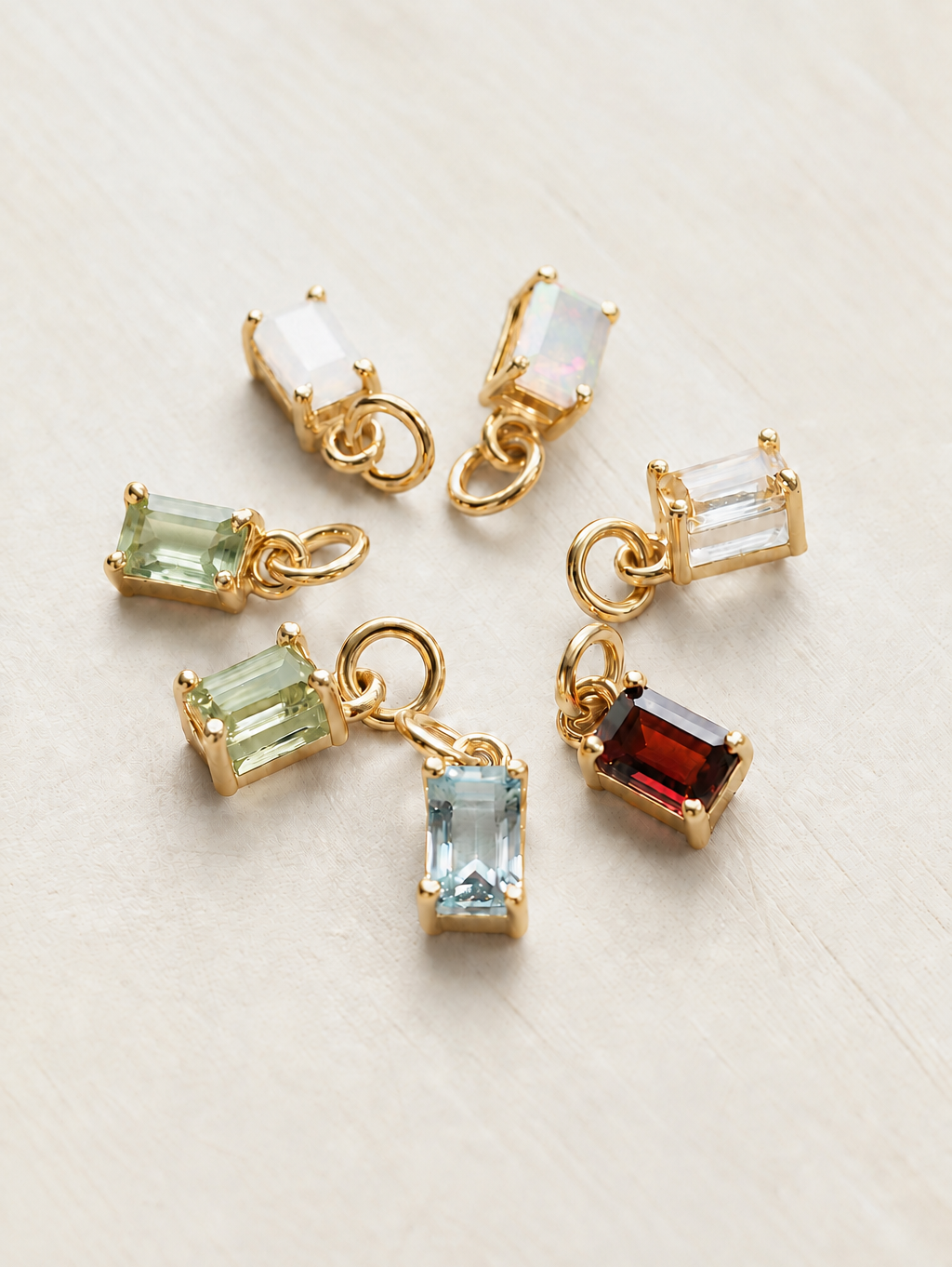 Gold Vermeil Birthstone Charms - Myleti Jewellery