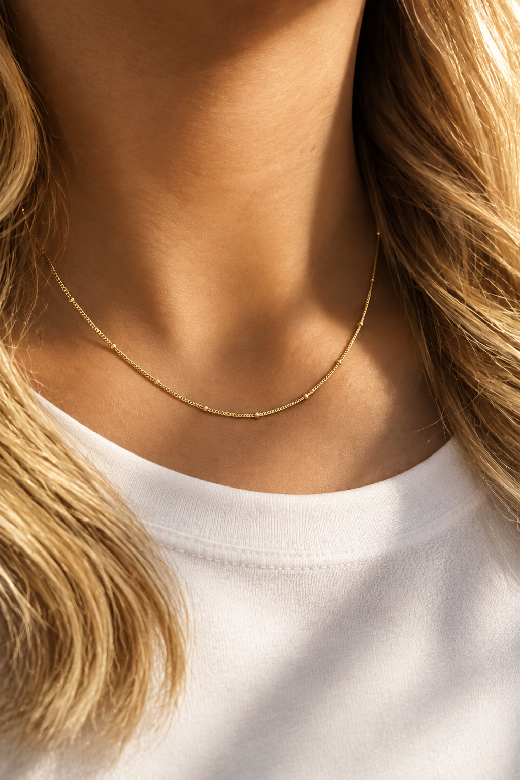 Silver & Gold Fine Chain Necklace