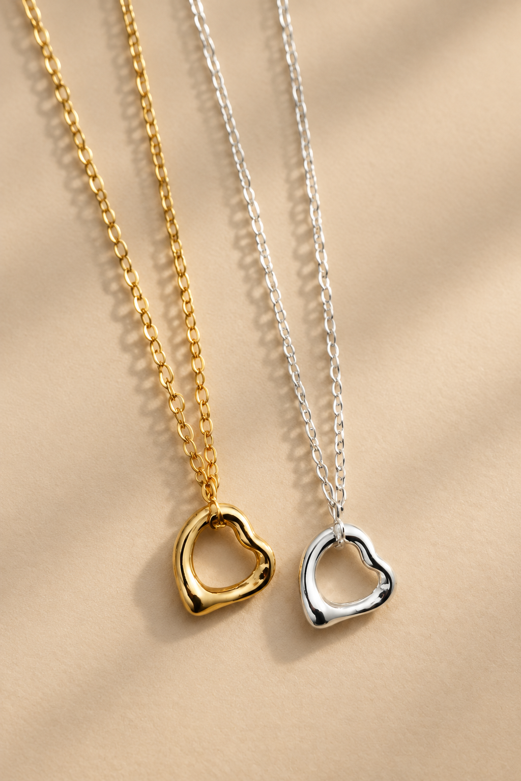 Silver Free Spirit Molten Heart Necklace - Myleti Jewellery