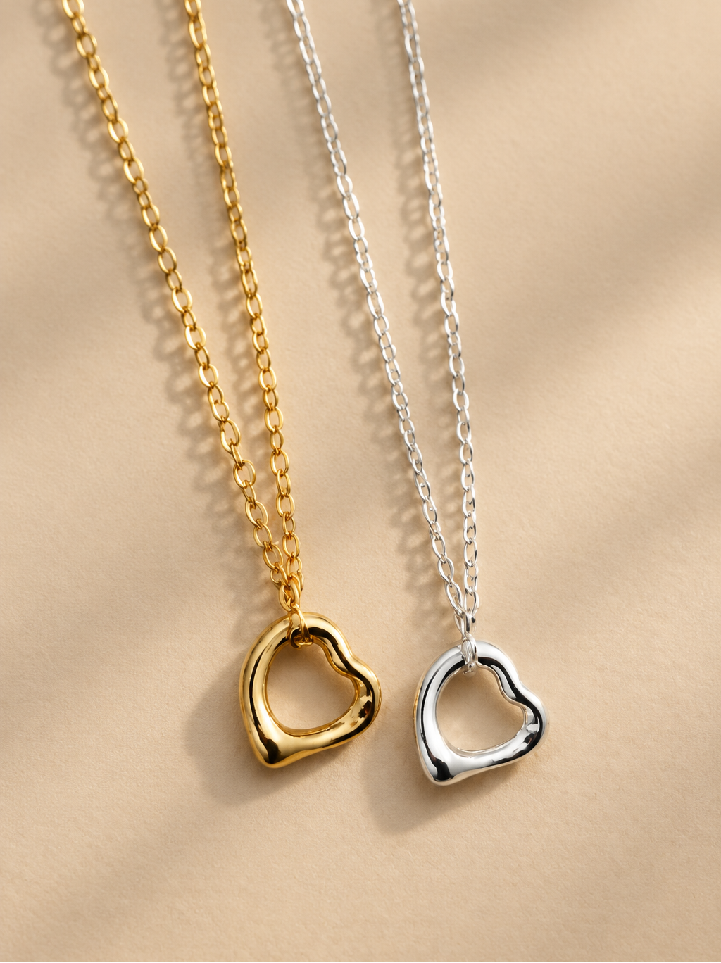 Silver Free Spirit Molten Heart Necklace - Myleti Jewellery