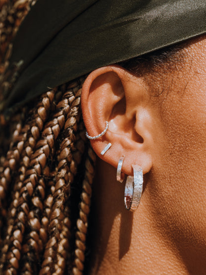 Handmade Mini Hoop and Bar Stud Set Earrings - Myleti Jewellery